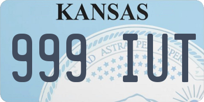 KS license plate 999IUT