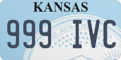 KS license plate 999IVC