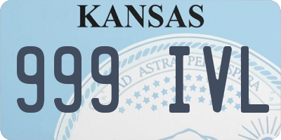 KS license plate 999IVL