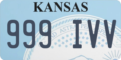 KS license plate 999IVV