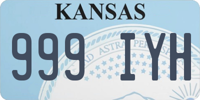 KS license plate 999IYH