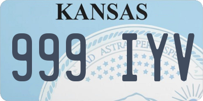 KS license plate 999IYV