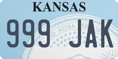 KS license plate 999JAK