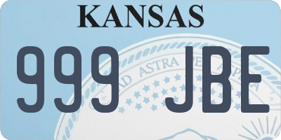 KS license plate 999JBE
