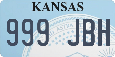 KS license plate 999JBH
