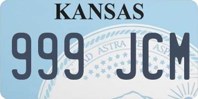 KS license plate 999JCM