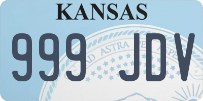 KS license plate 999JDV