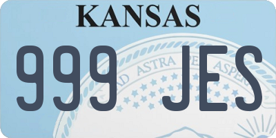 KS license plate 999JES