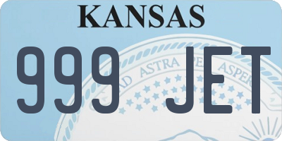 KS license plate 999JET
