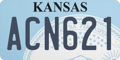 KS license plate ACN621