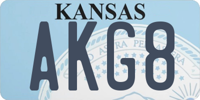 KS license plate AKG8