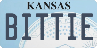 KS license plate BITTIE