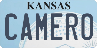 KS license plate CAMERO