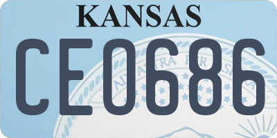 KS license plate CEO686