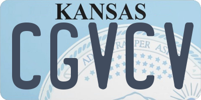KS license plate CGVCV