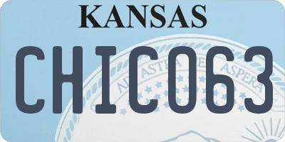 KS license plate CHICO63
