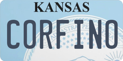 KS license plate CORFINO