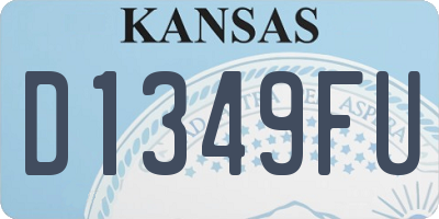 KS license plate D1349FU