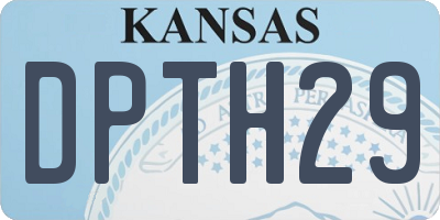 KS license plate DPTH29