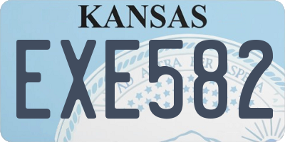 KS license plate EXE582