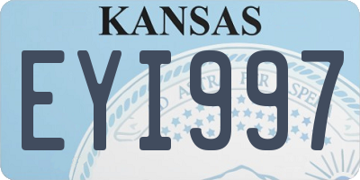 KS license plate EYI997