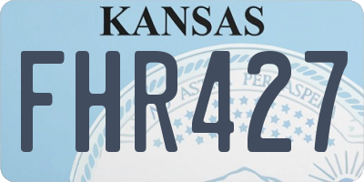 KS license plate FHR427