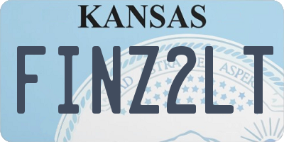 KS license plate FINZ2LT