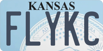 KS license plate FLYKC