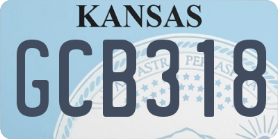 KS license plate GCB318