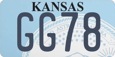 KS license plate GG78