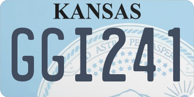KS license plate GGI241