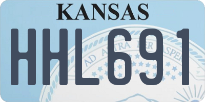 KS license plate HHL691