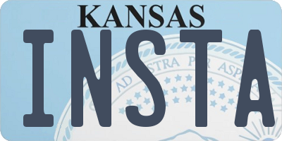 KS license plate INSTA