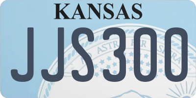KS license plate JJS300
