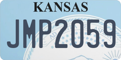 KS license plate JMP2059