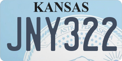 KS license plate JNY322