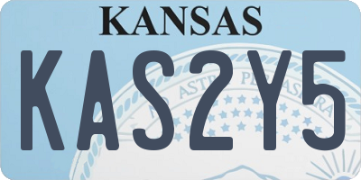 KS license plate KAS2Y5