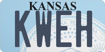 KS license plate KWEH