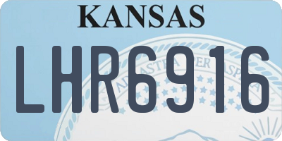 KS license plate LHR6916