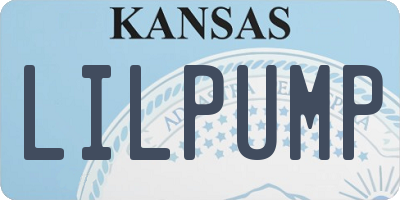 KS license plate LILPUMP