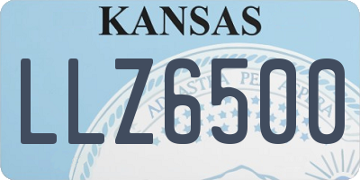 KS license plate LLZ6500