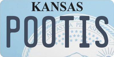 KS license plate POOTIS