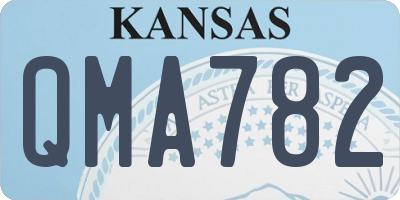 KS license plate QMA782