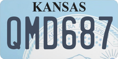 KS license plate QMD687
