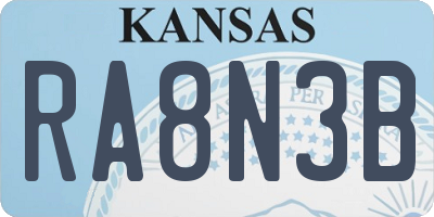 KS license plate RA8N3B