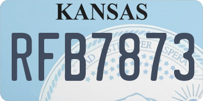 KS license plate RFB7873