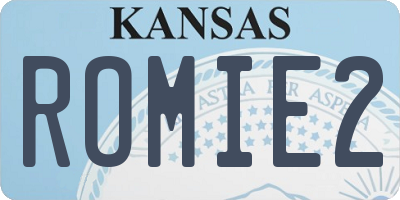 KS license plate ROMIE2