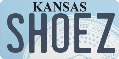 KS license plate SHOEZ