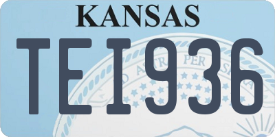 KS license plate TEI936