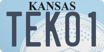 KS license plate TEKO1